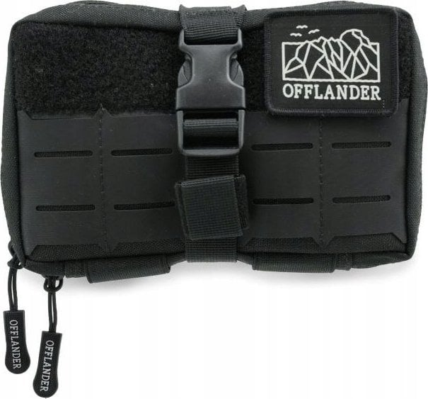 Offlander OFFLANDER SASZETKA TAKTYCZNA MOLLE Z RZEPEM NA POWERBANK I KABLE CZARNA
