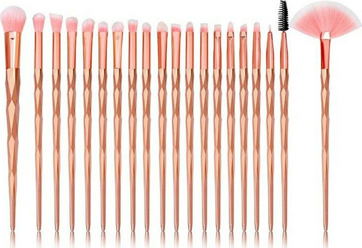 ATL AG798A Pędzle do makijażu unicorn gold 20 szt