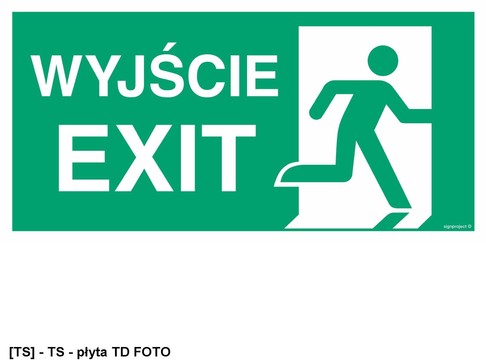 AC075 - Wyjście / EXIT prawostronne 600x300