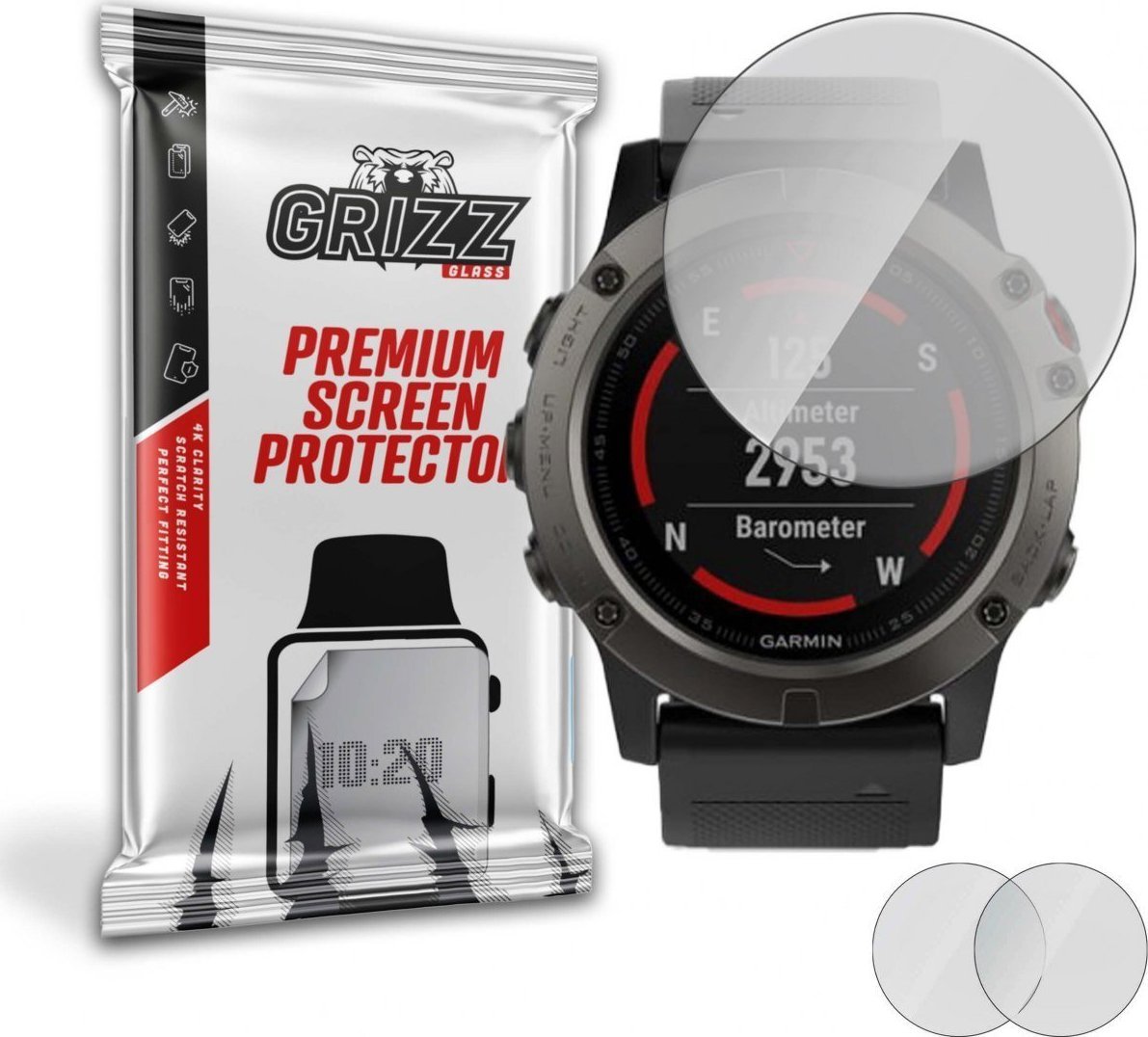 GrizzGlass Folia matowa Grizz Garmin Fenix 5X