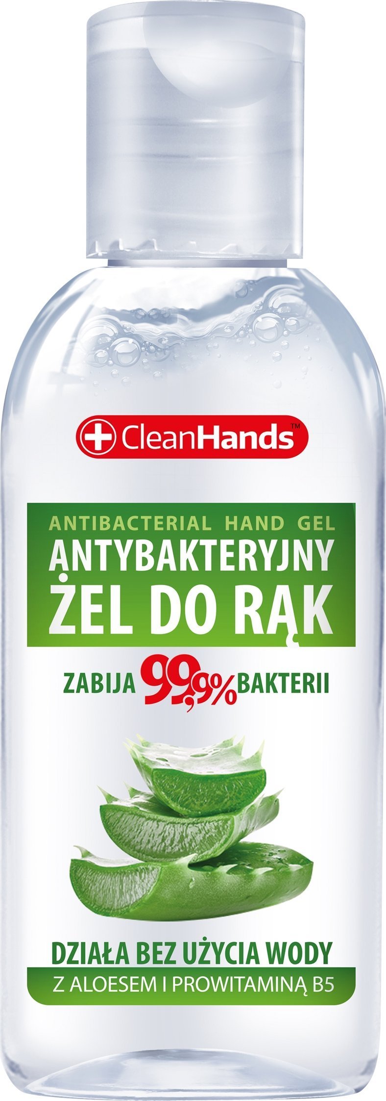 Chemia Antybakteryjny żel do rąk CLEAN HANDS, z aloesem i prowitaminą B5, 50 ml