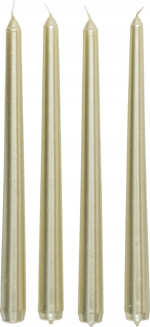 Atmosphera Komplet satynowych świec, 4 sztuki, 25 cm