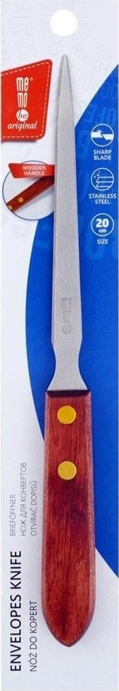Nóż do kopert z drewnianym uchwytem MemoBe