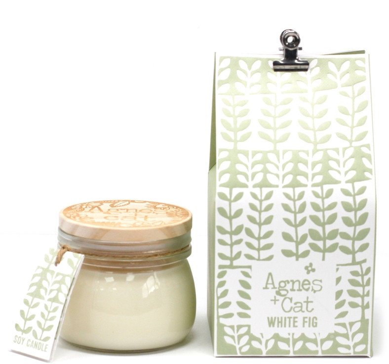 Sojowa świeca w małym słoiku - White Fig