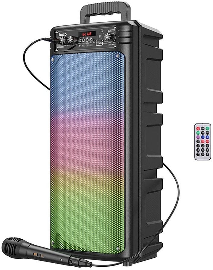 Zestaw do karaoke bluetooth 2 x 10W 3h Hoco BS52 czarny