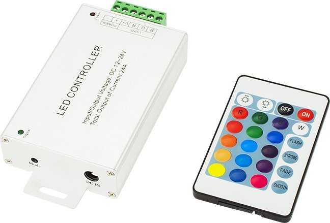 Blow 70-962# Sterownik taśm led rgb 24-key z pilot ir