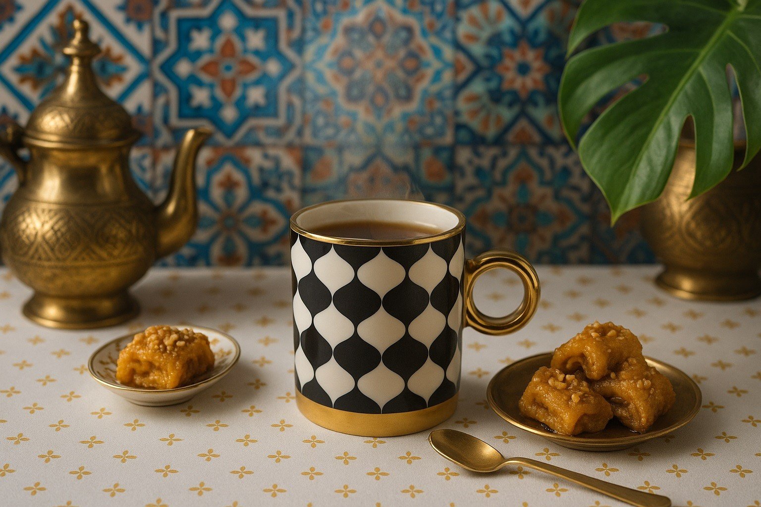 Kubek porcelanowy 350 ml Gold Dream dek. III wysoki