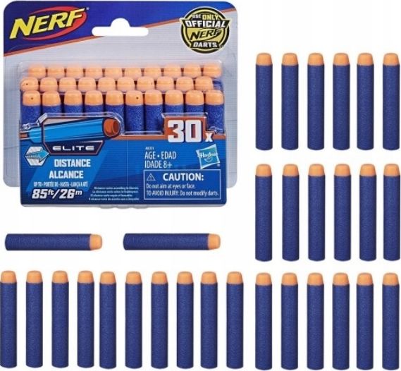 Hasbro HASBRO NERF N-STRIKE POCISKI STRZAŁKI 30szt A0351