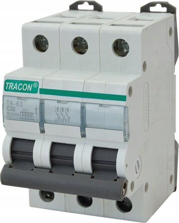 Tracon Electric Wyłącznik nadprądowy 4,5kA 6A 3P B MB-3B-6 Tracon