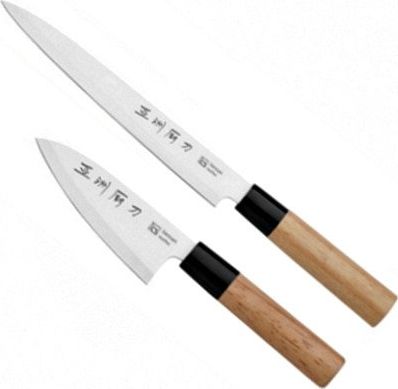 Carl Schmidt Sohn Zestaw 2 noży NARA, Yanagi-ba do sushi (21cm) i Santoku (11cm) - CSS uniwersalny