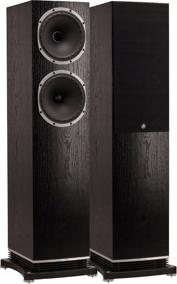 Kolumna Fyne Audio FYNE AUDIO F502 HG BLACK Kolumna głośnikowa, naturalny fornir
