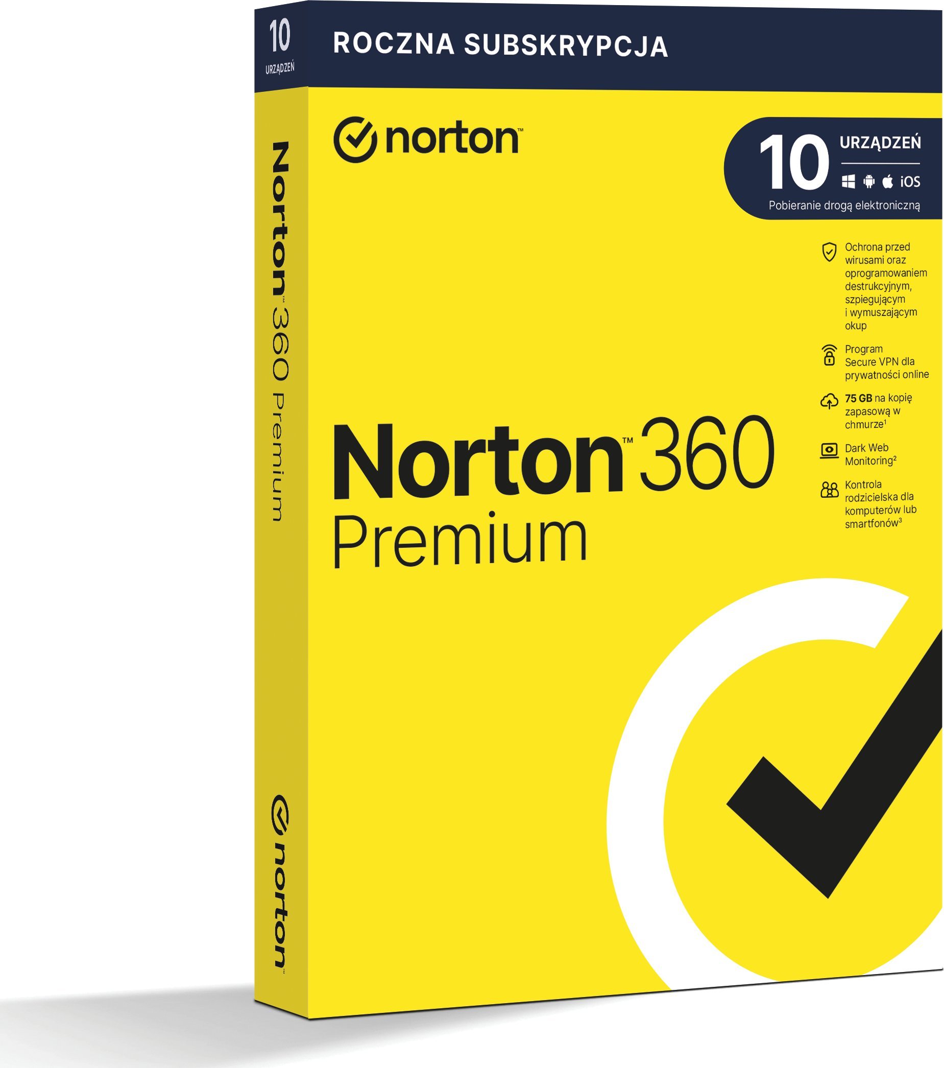 Norton 360 Premium na 10 urządzeń na 12 miesięcy (21408749)
