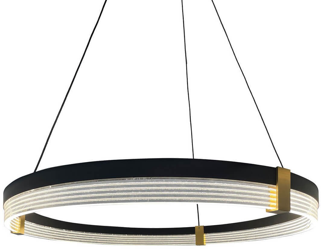 Lampa wisząca Light Prestige Lampa wisząca Plum LP-0407/1P M BK Triangle LED 32W 3000-6000W czarny