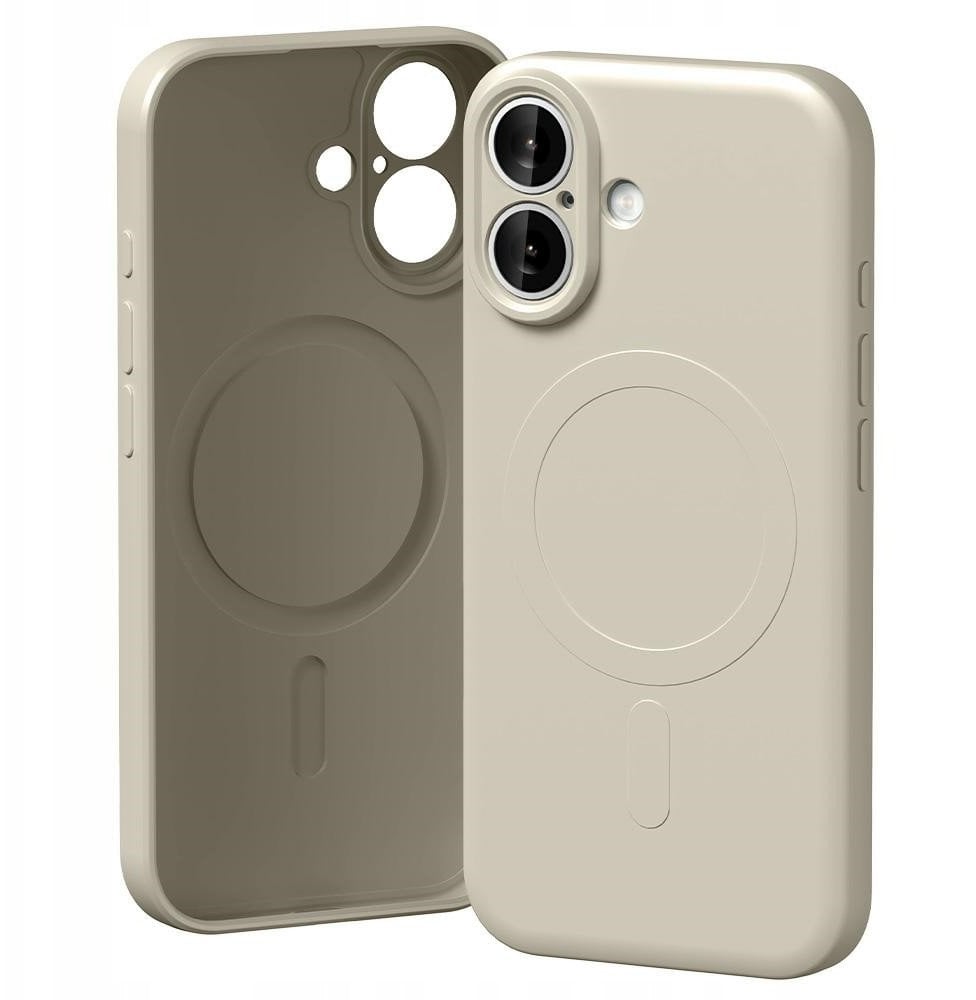 Etui Mercury Semi-Silicone MagSafe do iPhone 17 kamienny