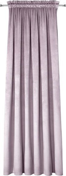 Eurofirany Zasłona Dekoracyjna Velvet Rosa Puder 135x270