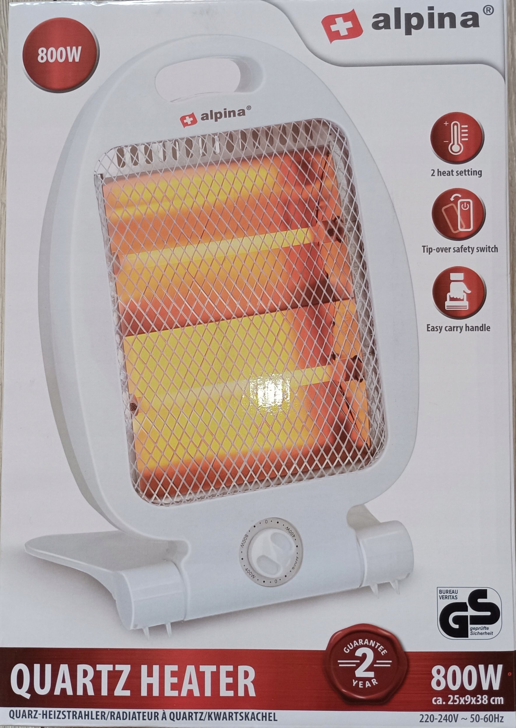 Grzejnik Ecoray Alpina Elektryczny grzejnik kwarcowy