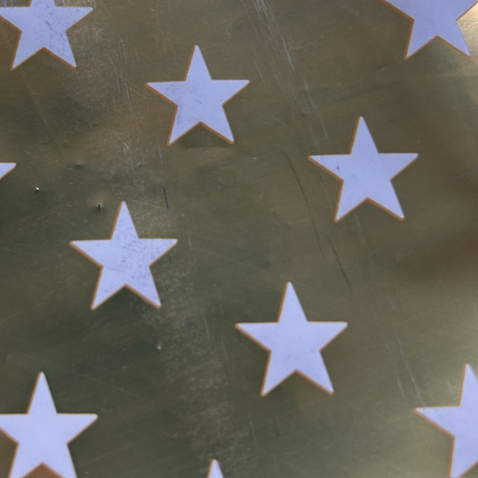 Fastima Folia świąteczna do pakowania złote gwiazdy 70cmx2m 317m70