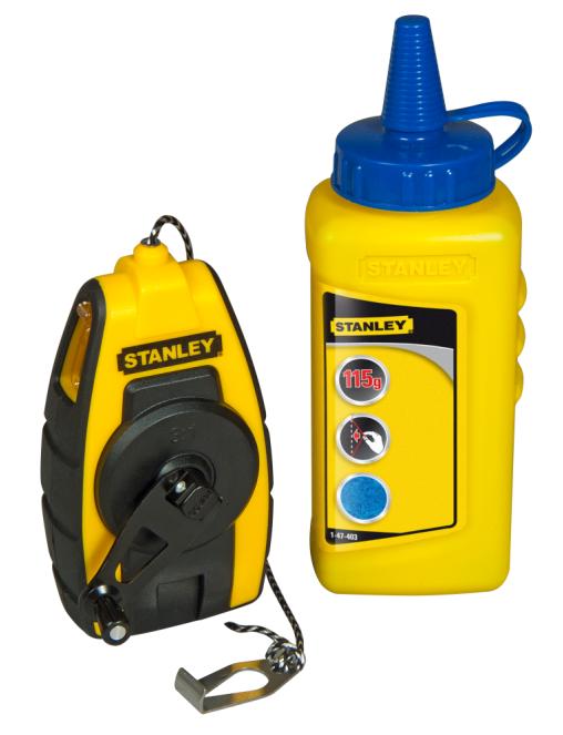 Stanley Zestaw kieszonkowy sznur traserski 9m + kreda niebieska 115g (472440)