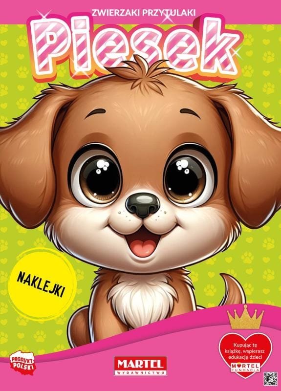 Martel Zwierzaki przytulaki. Piesek z naklejkami