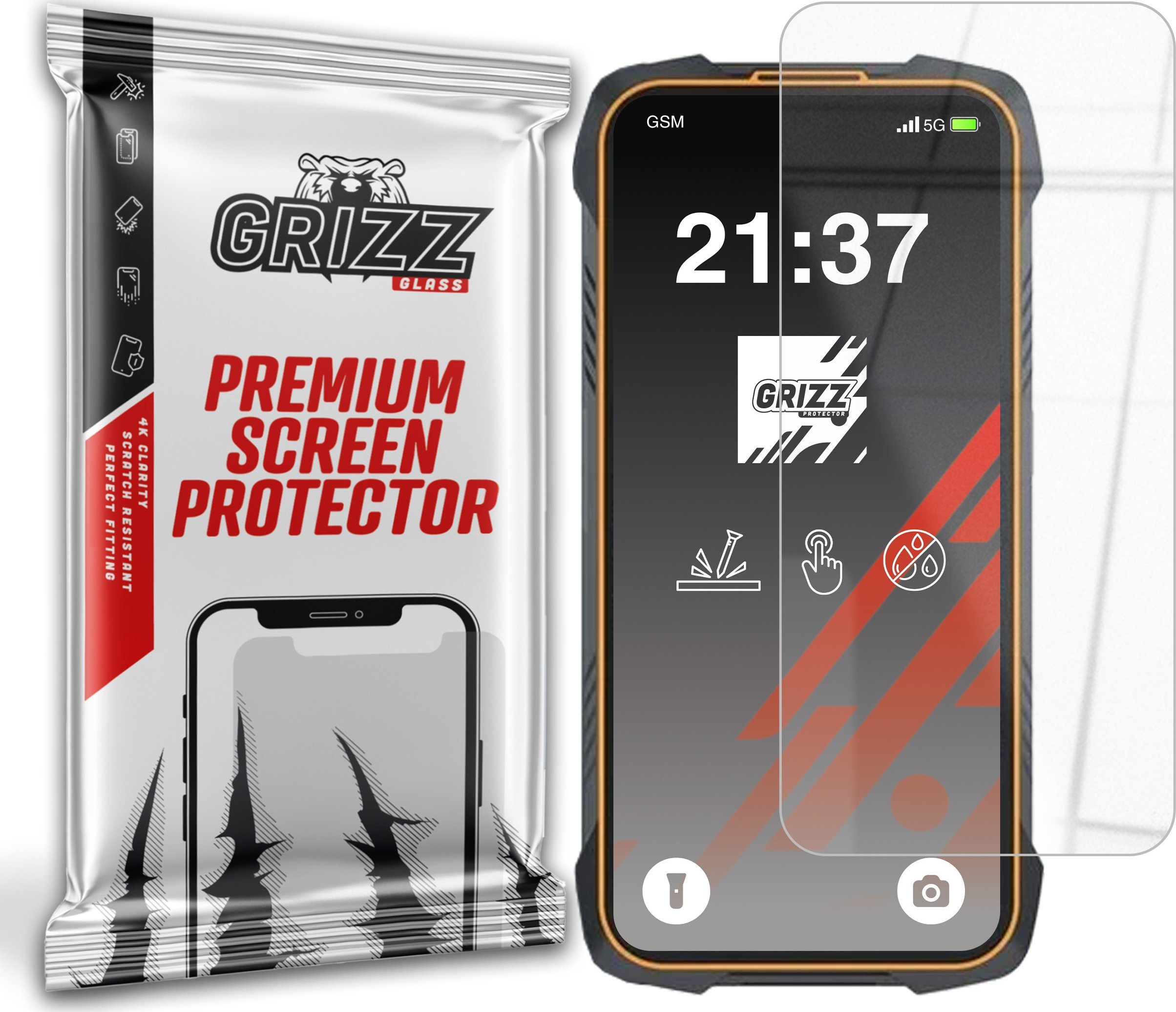 Szkło hybrydowe GrizzGlass HybridGlass do Cubot King Kong 6