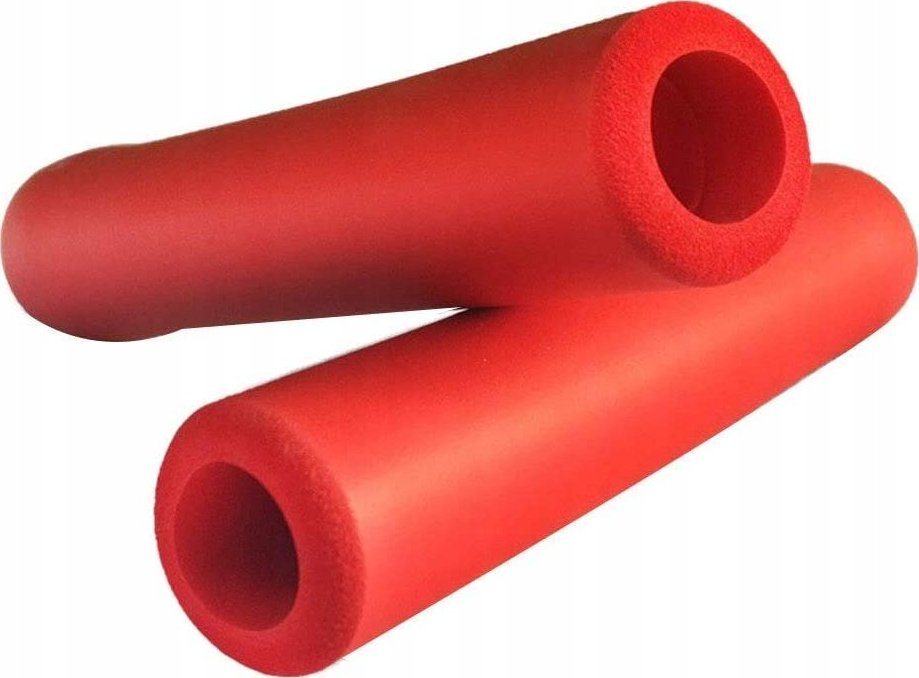 Korbi CHWYTY KIEROWNICY GRIPY ROWEROWE PIANKOWE CZERWONE