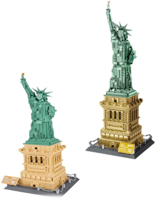 Coil klocki konstrukcyjne kompatybilne statua wolności nowy jork 1577 el