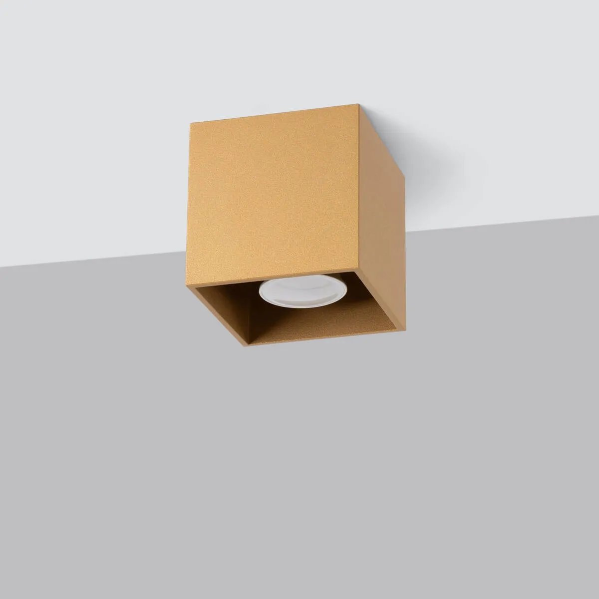 Plafon QUAD 1 złoty SOLLUX LIGHTING