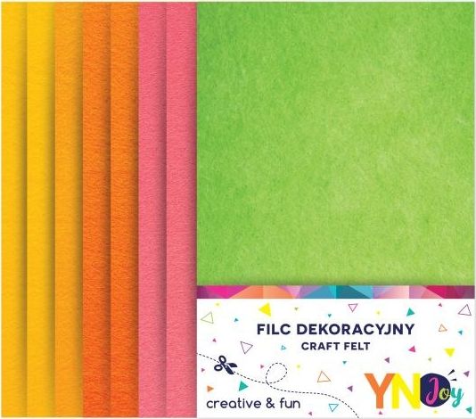 Noster Filc dekoracyjny Fluo YNJ 8 kolorów NOSTER