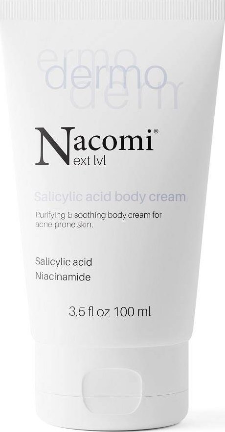 Nacomi Next Level Dermo - Krem do ciała z kwasem salicylowym i niacynamidem, 150 ml