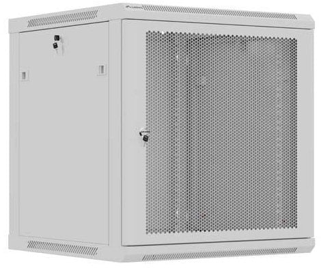 Szafa Lanberg SZAFA INSTALACYJNA RACK WISZĄCA 19" 12U 600X600 SZARA DRZWI PERFOROWANE (FLAT PACK)