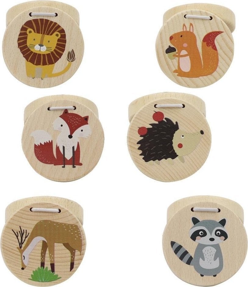 Kastaniety drewniane zwierzątka