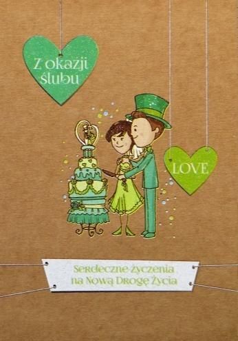 Trend Kartka okolicznościowa eko Ślub TS48
