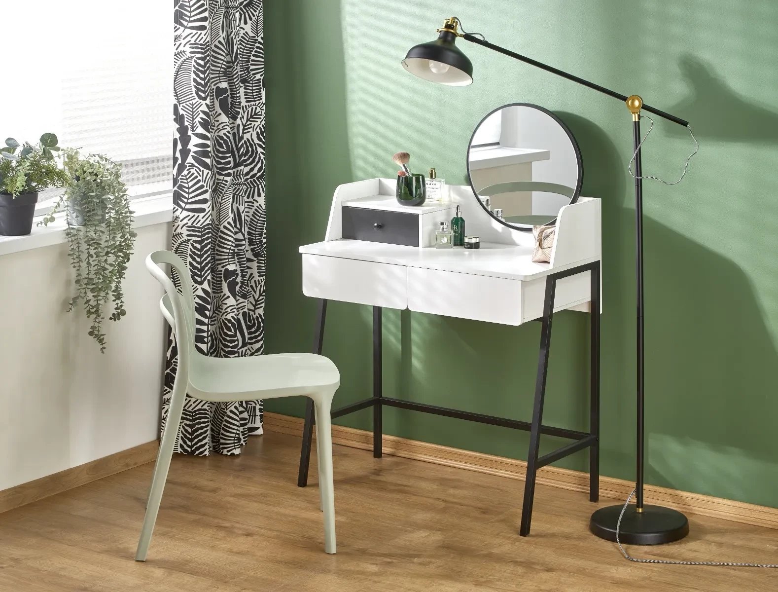 Toaletka AGNES biała HALMAR