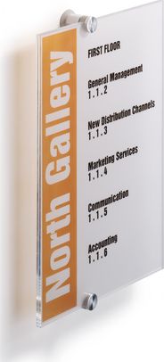 Durable TABLICZKA INFORMACYJNA 210 X 297 MM DURABLE CRYSTAL SIGN