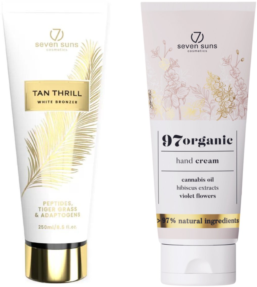 7suns Tan Thrill White Bronzer 250ml + Krem Do Rąk 75ml Gratis