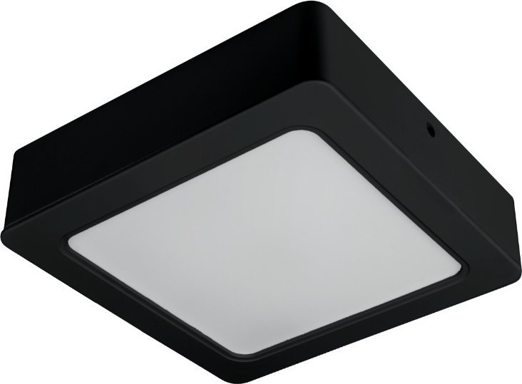 Lampa sufitowa DPM Plafon LED 18W 1900lm 3000K-6500K kwadratowy czarny 2w1 natynkowy i podtynkowy