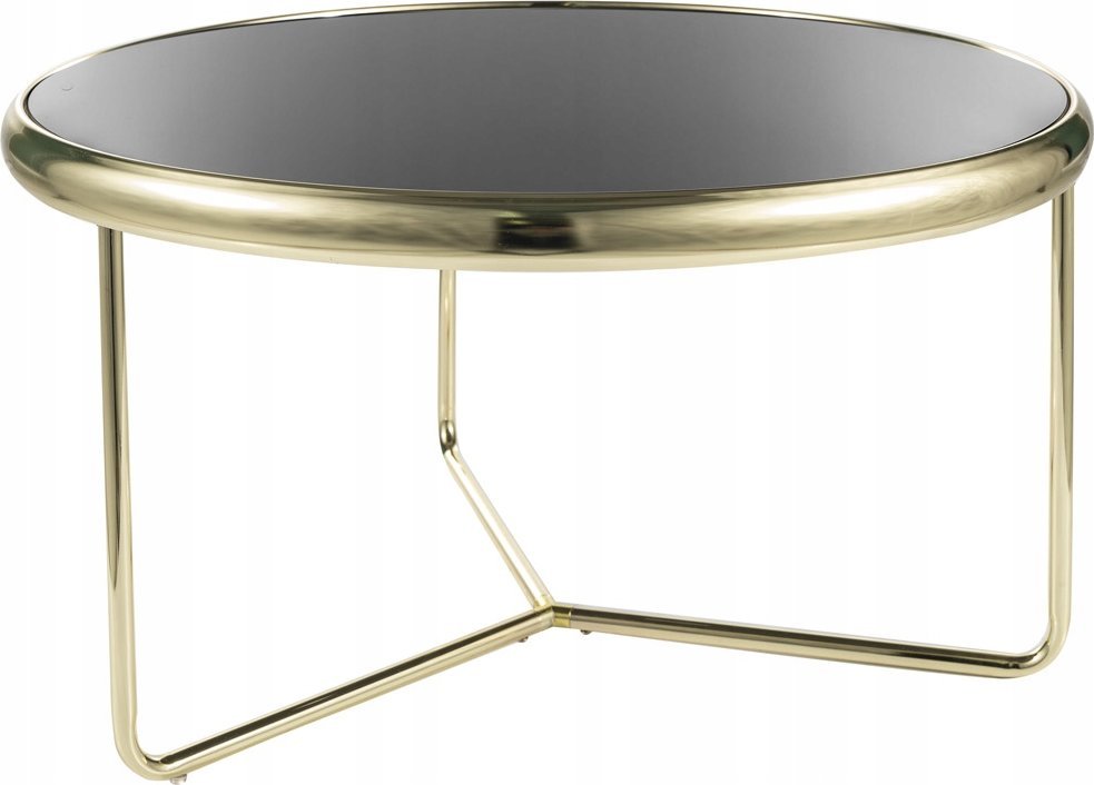 Signal Stolik kawowy okrągły SCARLET czarny/złoty Signal