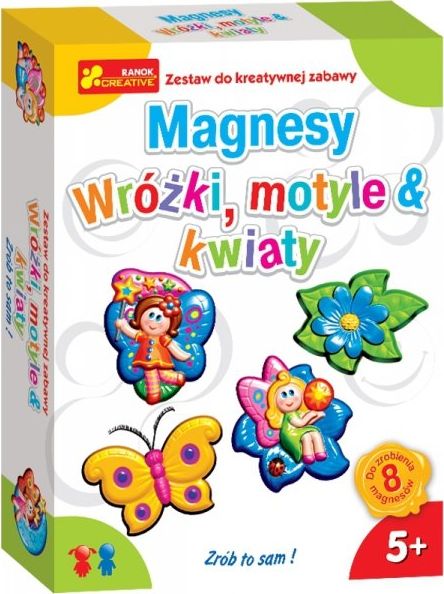 Ranok MAGNESY WRÓŻKI MOTYLE KWIATY KREATYWNE ZABAWY RANOK
