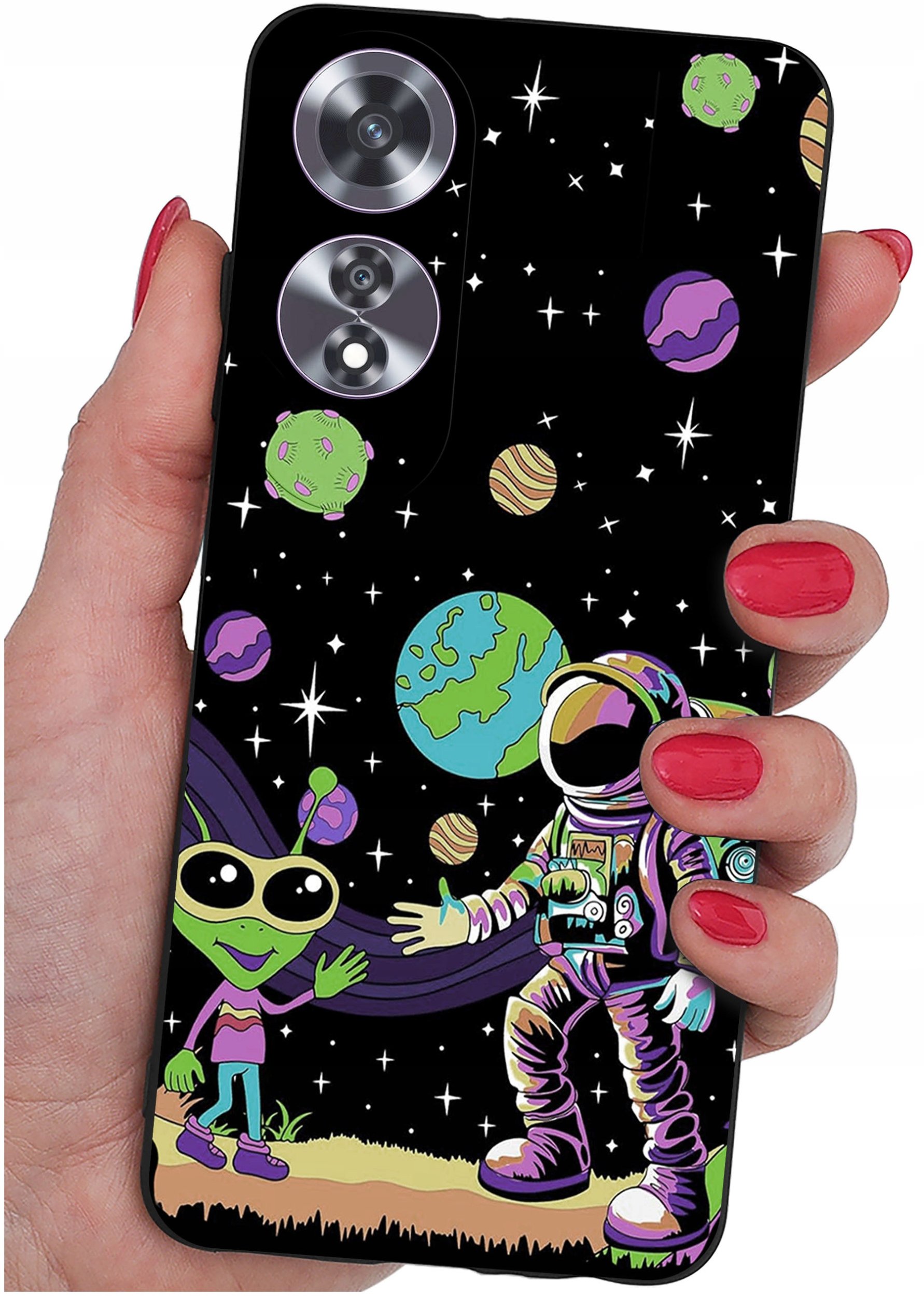 Etui do Oppo A60 4G WZORY |SILIKONOWE MATT CASE + SZKŁO 9H