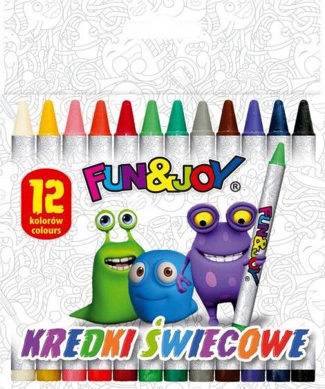 Titanum Kredki świecowe 12 kolorów Fun&Joy Titanum