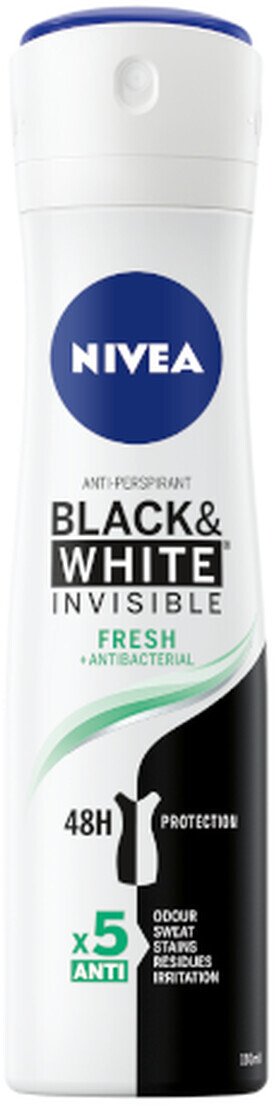 Nivea Black&White Invisible Fresh Antyperspirant w aerozolu 150ml