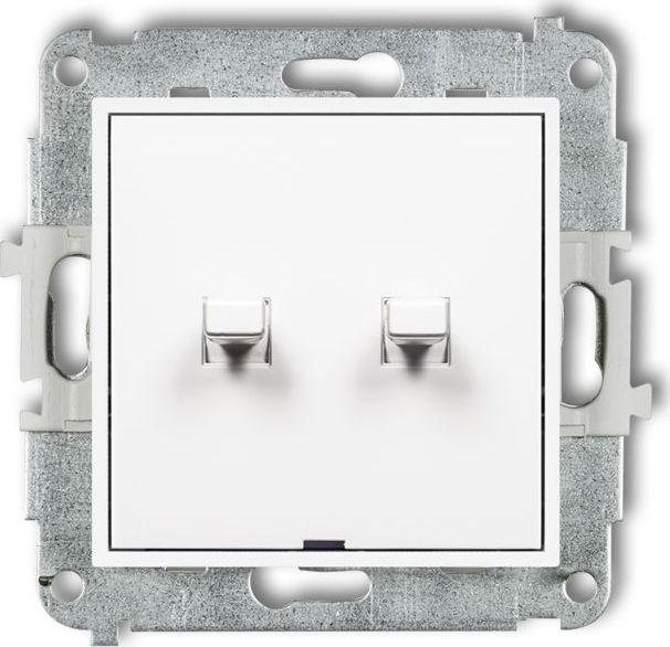 Karlik MINI Łącznik świecznikowy w stylu amerykańskim biały MWPUS-2