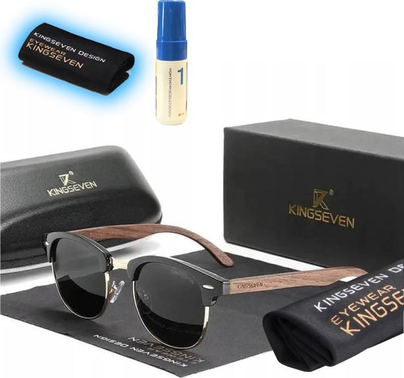 Kingseven Okulary N5516 czarno-złote