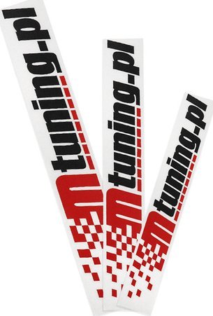 MTuning Naklejka Mtuning Czerwono-Czarna 60cm