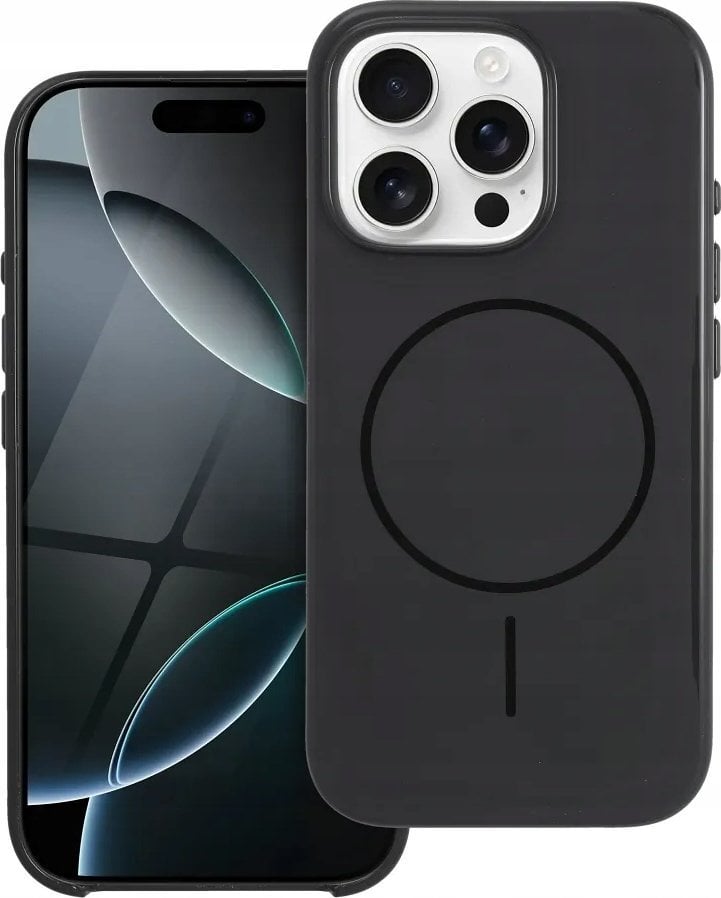 Premium Glossy Mag Cover kompatybilny z MagSafe i Camera Control button pasuje do IPHONE 16 PRO MAX czarny