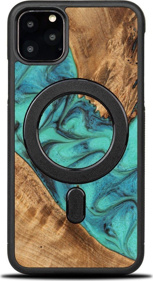 BeWood Etui Bewood Unique na iPhone 11 Pro Max - Turquoise z MagSafe
