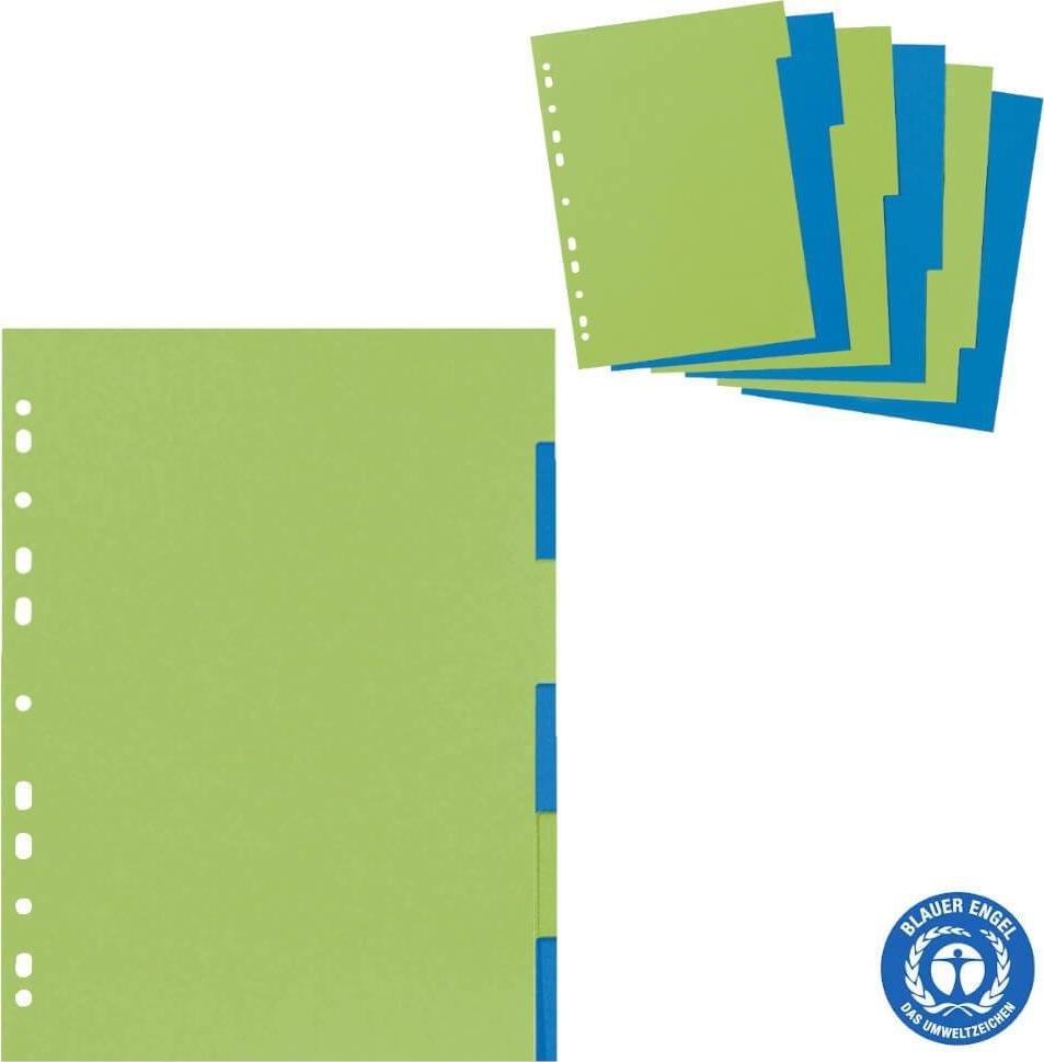 Herlitz Przekładki segregatora A4 kartonowe 6szt HERLITZ