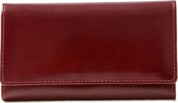 Belveder Portfel damski skórzany burgund MID BW55