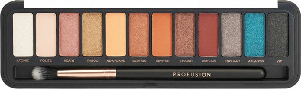 ProFusion Profusion, Chestnut Eyes, Eyeshadow Palette, 12 Shades, 25 g For Women