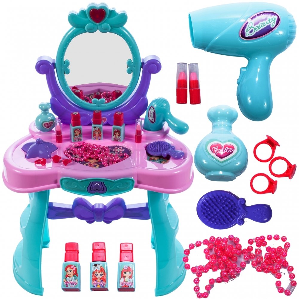 Toaletka dla Dziewczynek z Lusterkiem i Suszarką